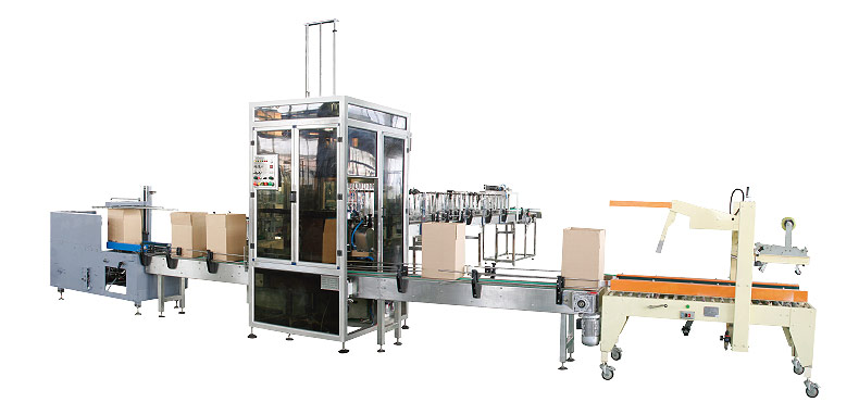 全自動開箱、裝箱、封箱機組